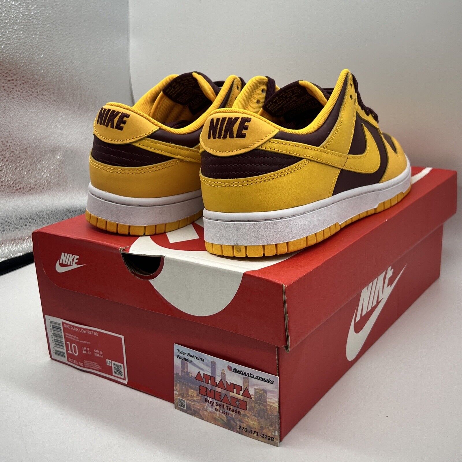 [DD1391-702] Mens Nike Dunk Low Retro 'Arizona State'