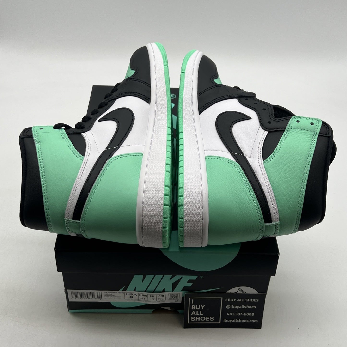 Size 8 - Air Jordan 1 Retro OG High Green Glow (DZ5485-130)
