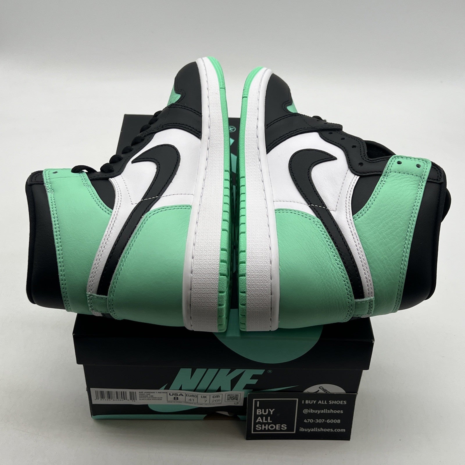 Size 8 - Air Jordan 1 Retro OG High Green Glow (DZ5485-130)