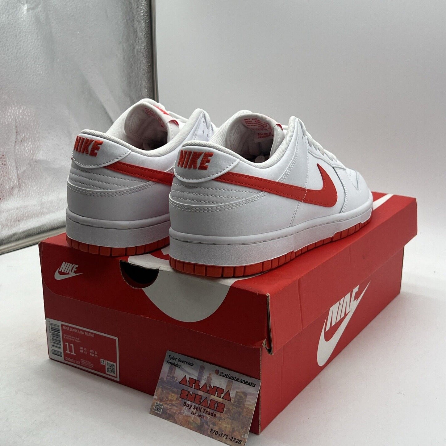 Size 11 - Nike Dunk Low Picante Red White Leather (DV0831-103)