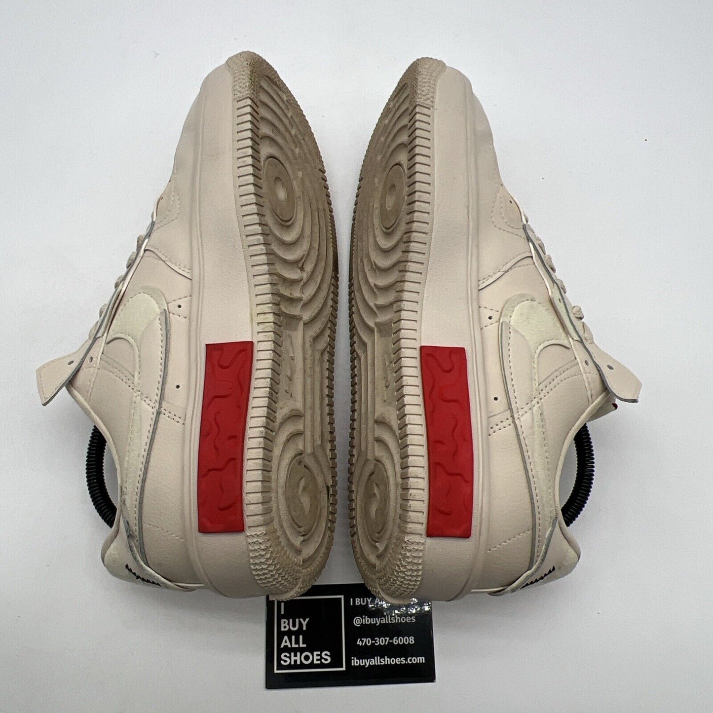 Size 9.5 - Nike Air Force 1 Fontanka Pearl White University Red W (DA7024-200)