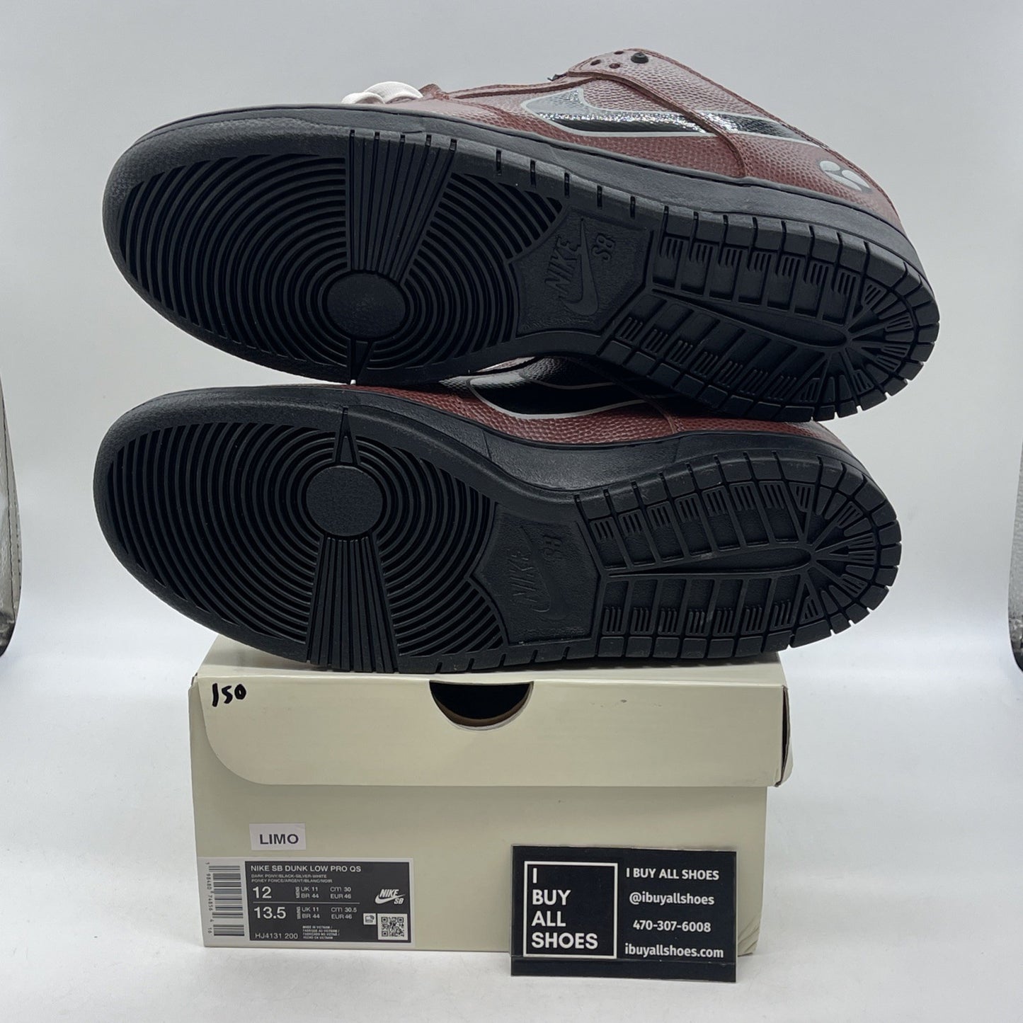 Size 12 - Limosine Skateboards x Nike Dunk SB Low Football (HJ4131-200)