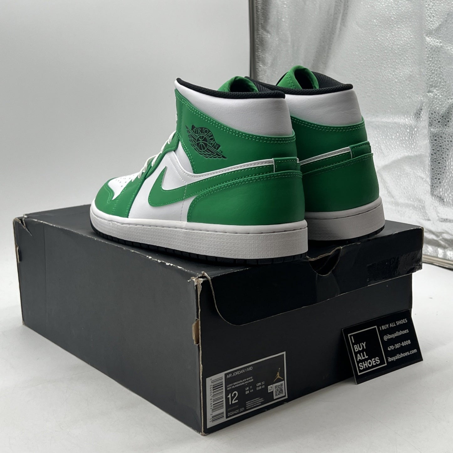 Size 12 - Air Jordan 1 Mid Lucky Green (DQ7426-301)