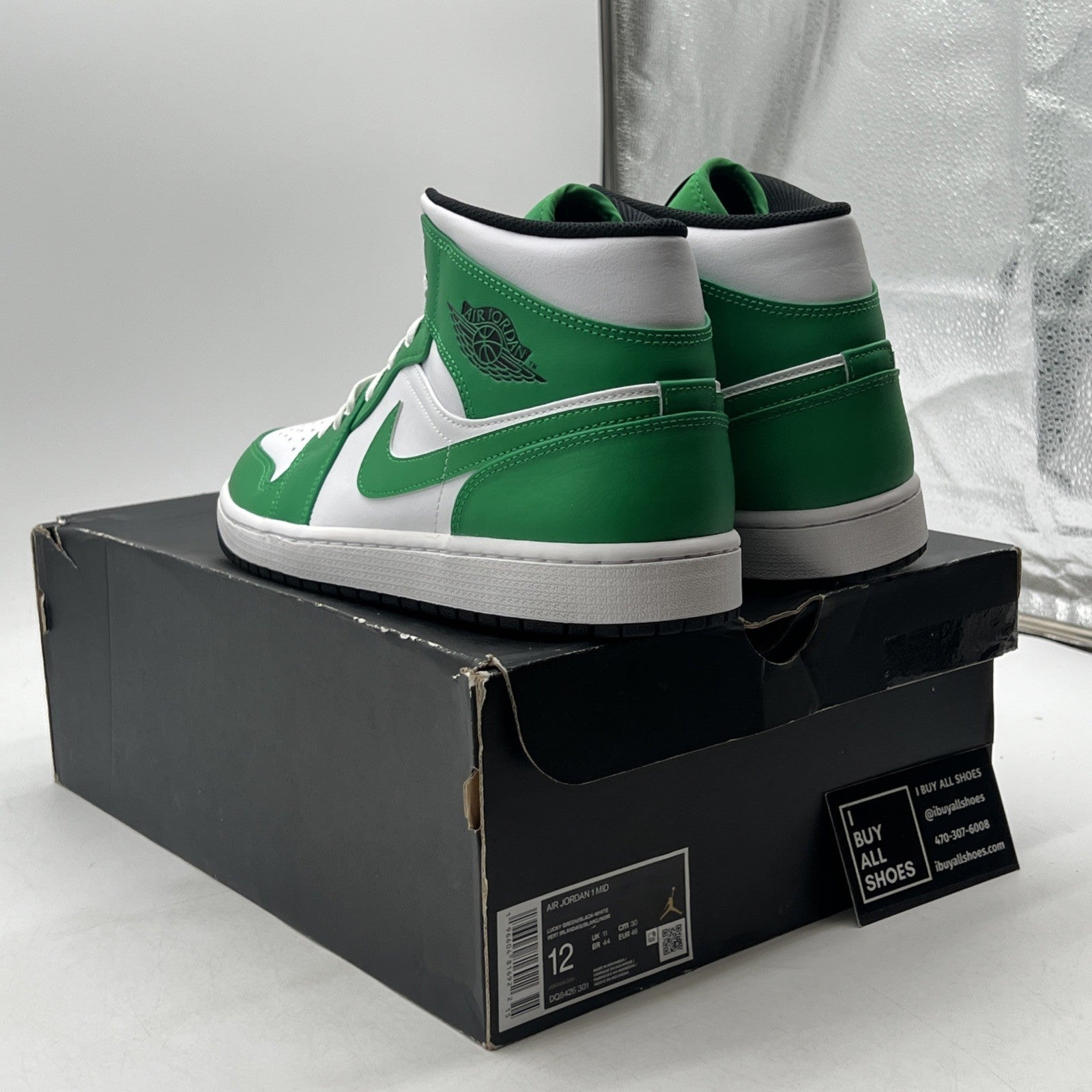 Size 12 - Air Jordan 1 Mid Lucky Green (DQ7426-301)