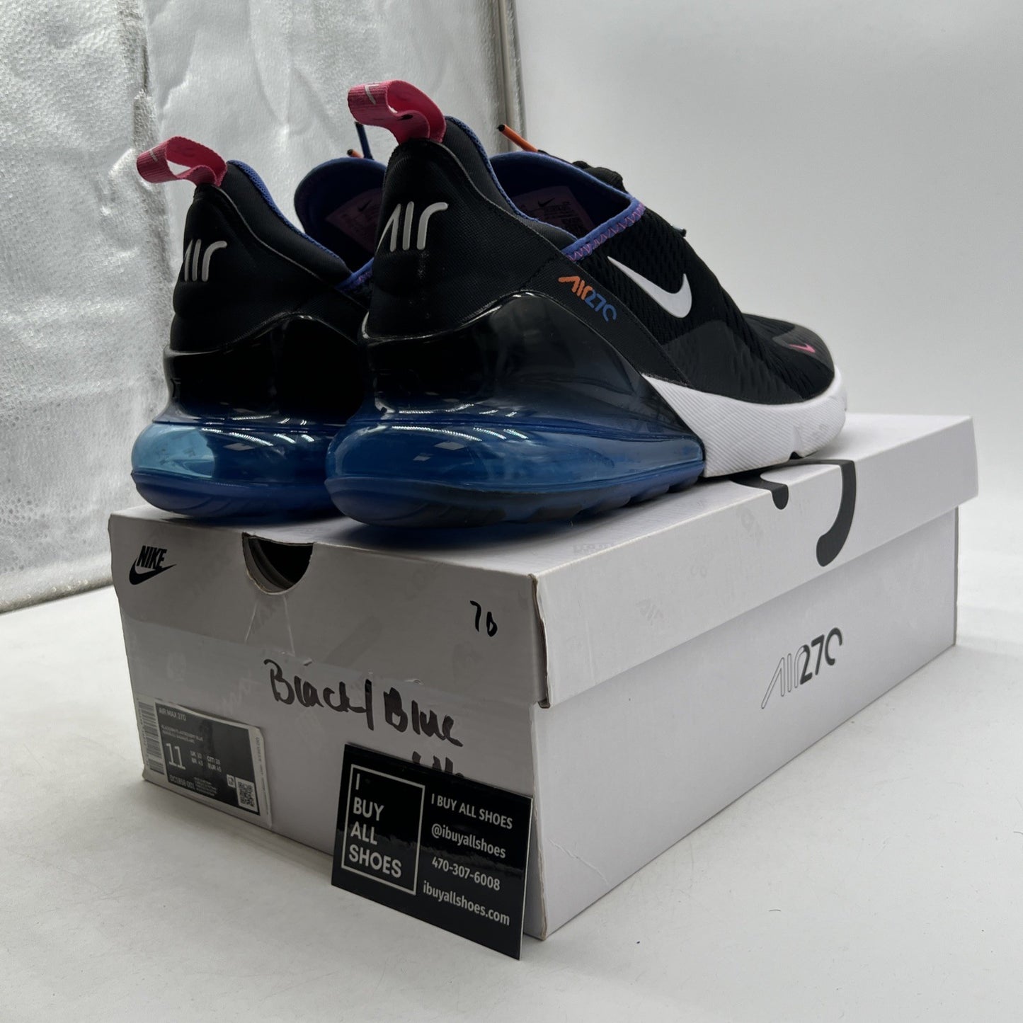 Size 11 - Nike Air Max 270 Black Astronomy Blue (DC1858-001)