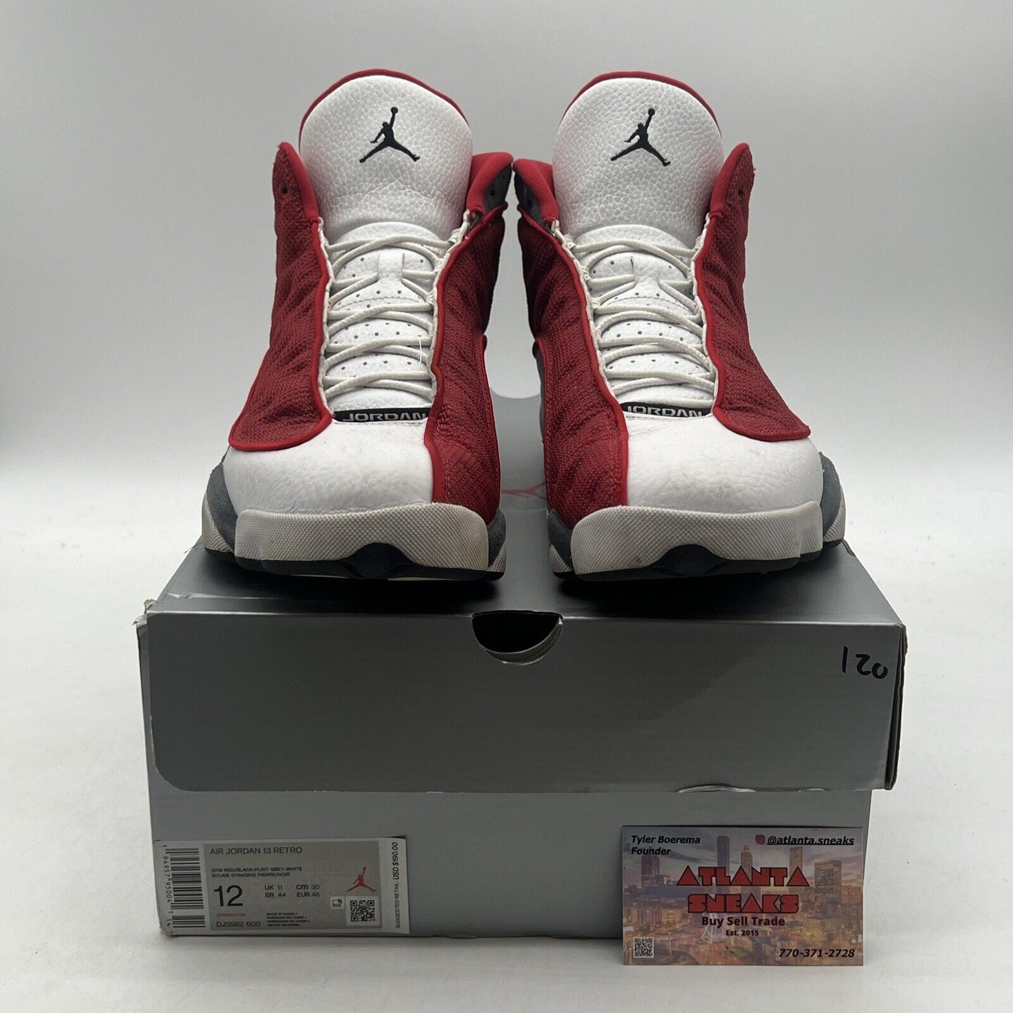 Size 12 - Jordan 13 Red/White - White Red Grey Suede (DJ5982-600)