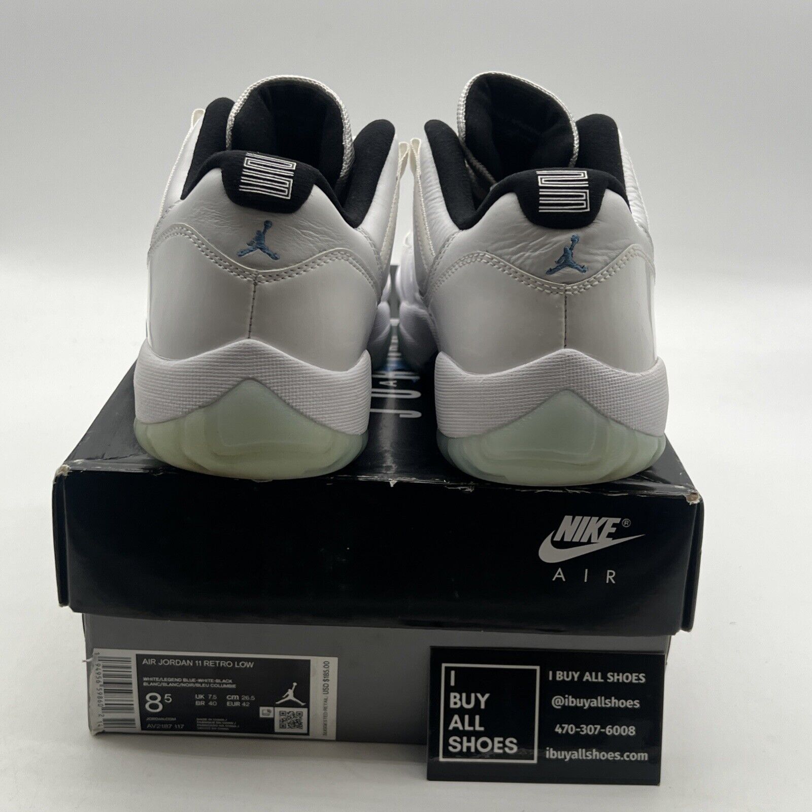 Size 8.5 - Air Jordan 11 Retro Low Legend Blue (AV2187-117)