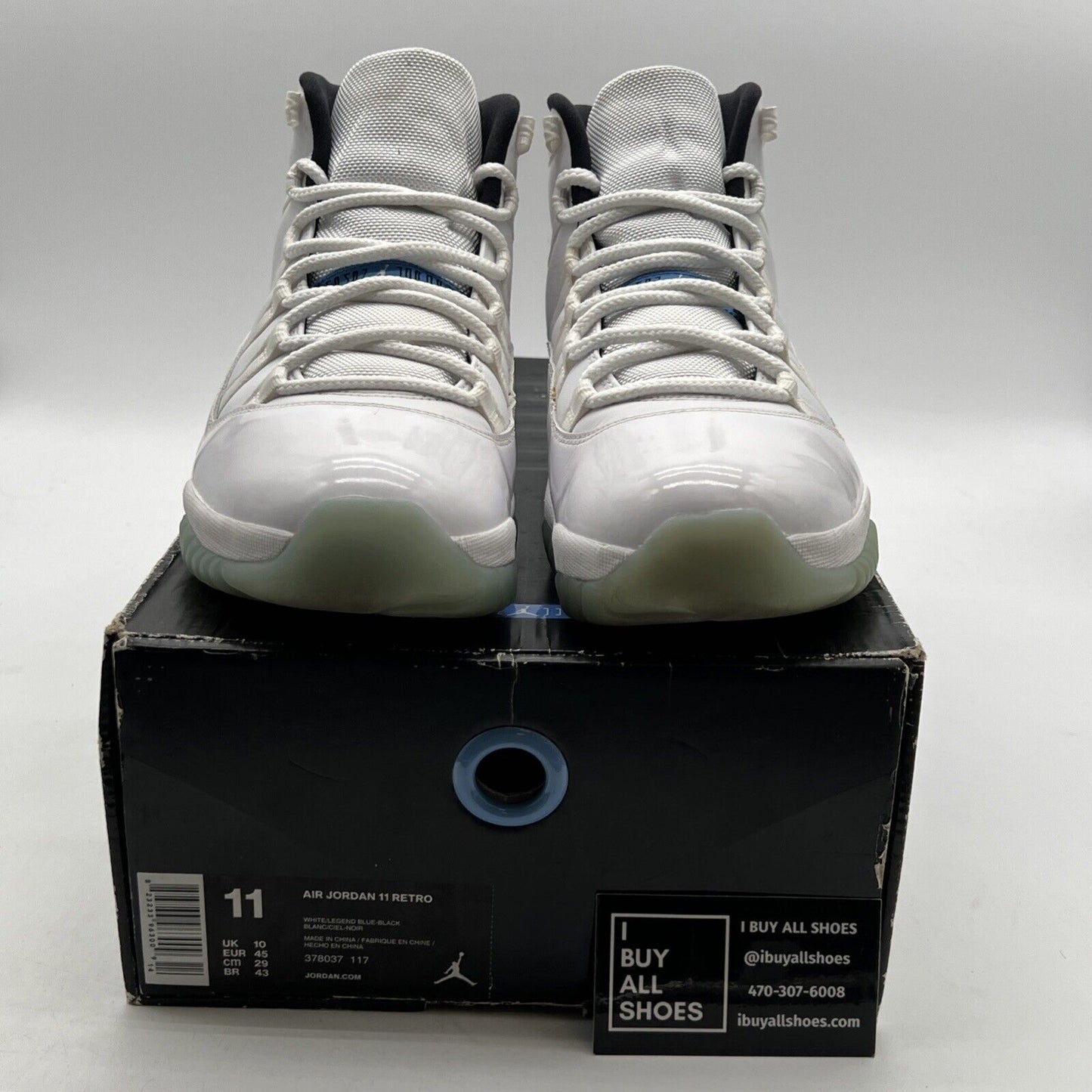 Size 11 - Air Jordan 11 Retro High Legend Blue (378037-117)
