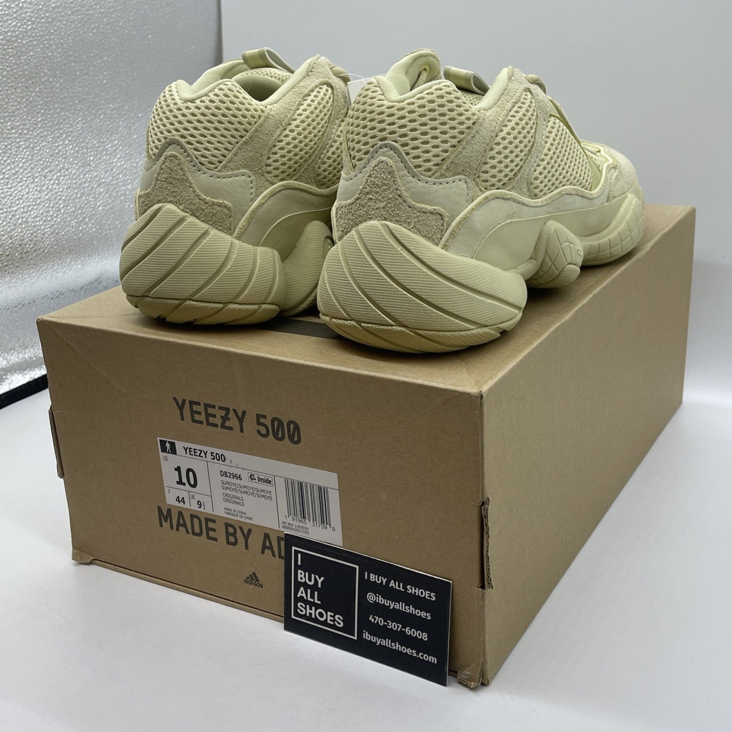 Size 10 - adidas Yeezy 500 Super Moon Yellow Suede Leather (DB2966)