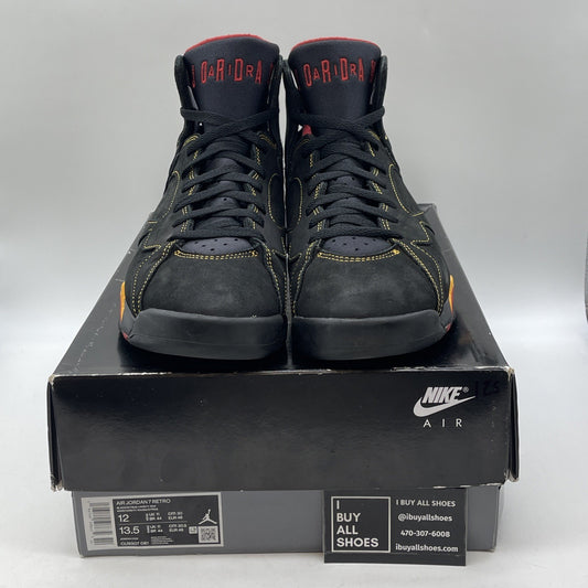 Size 12 - Jordan 7 Retro Citrus Black Orange Red Suede (CU9307-081)