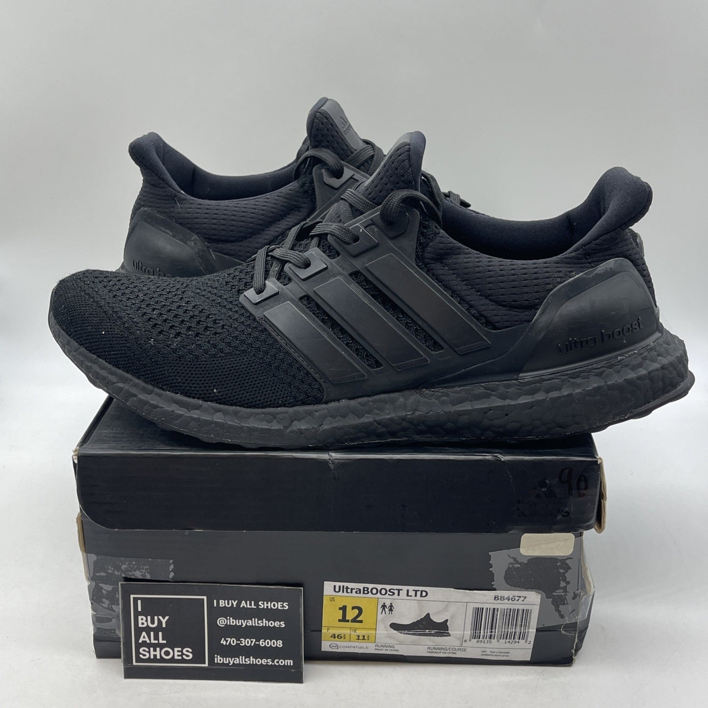 Size 12 - Adidas UltraBoost 1.0 Limited Triple Black (BB4677)