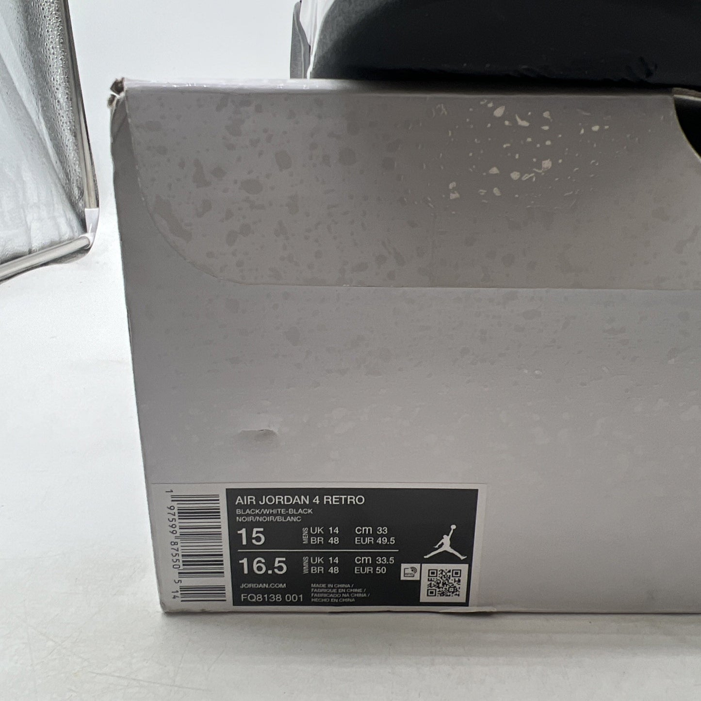 Size 15 - Air Jordan 4 Retro White Thunder (FQ8138-001)