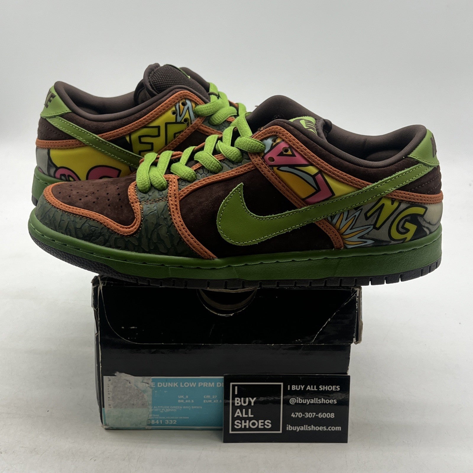 Size 9 - Nike SB Dunk Low de la soul 2015 (789841-332)