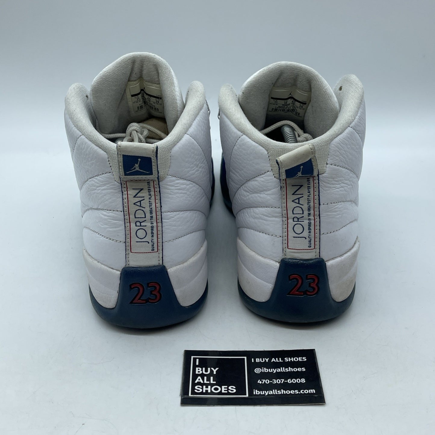 Size 11 - Jordan 12 Retro French Blue White Silver Leather (130690-113)