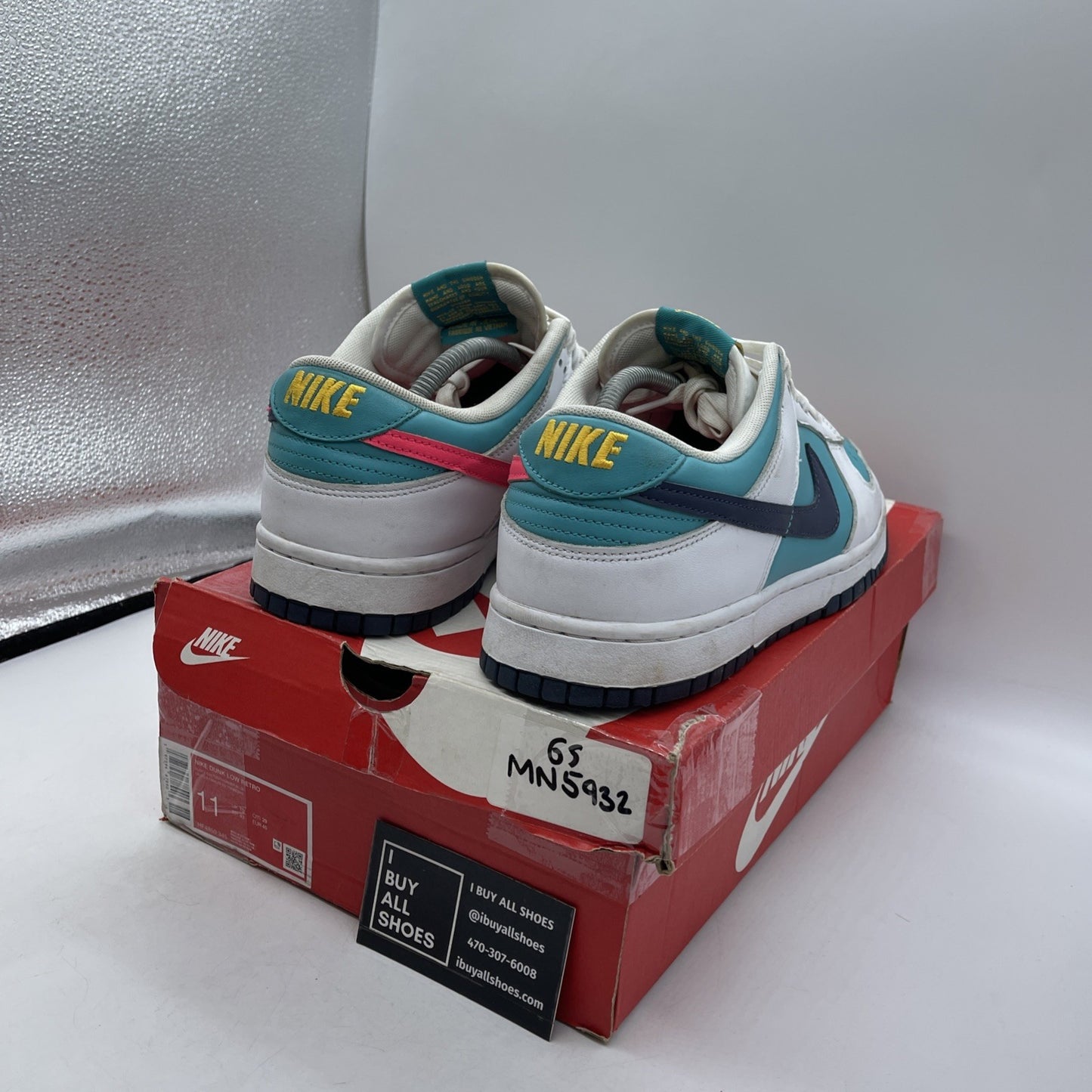 Size 11 - Nike Dunk Low Dusty Cactus Thunder Blue Un Leather (HF4850-345)