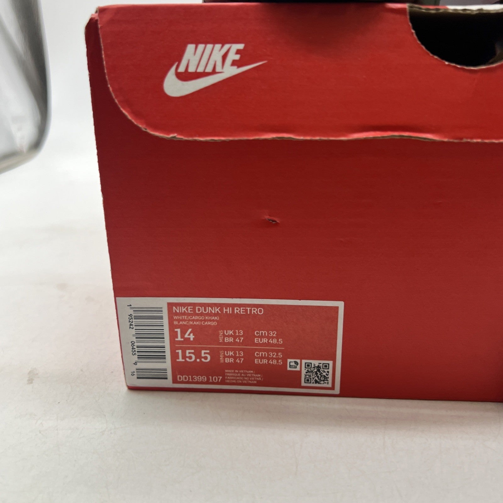 Size 14 - Nike Dunk 2022 High Cargo Khaki (DD1399-107)