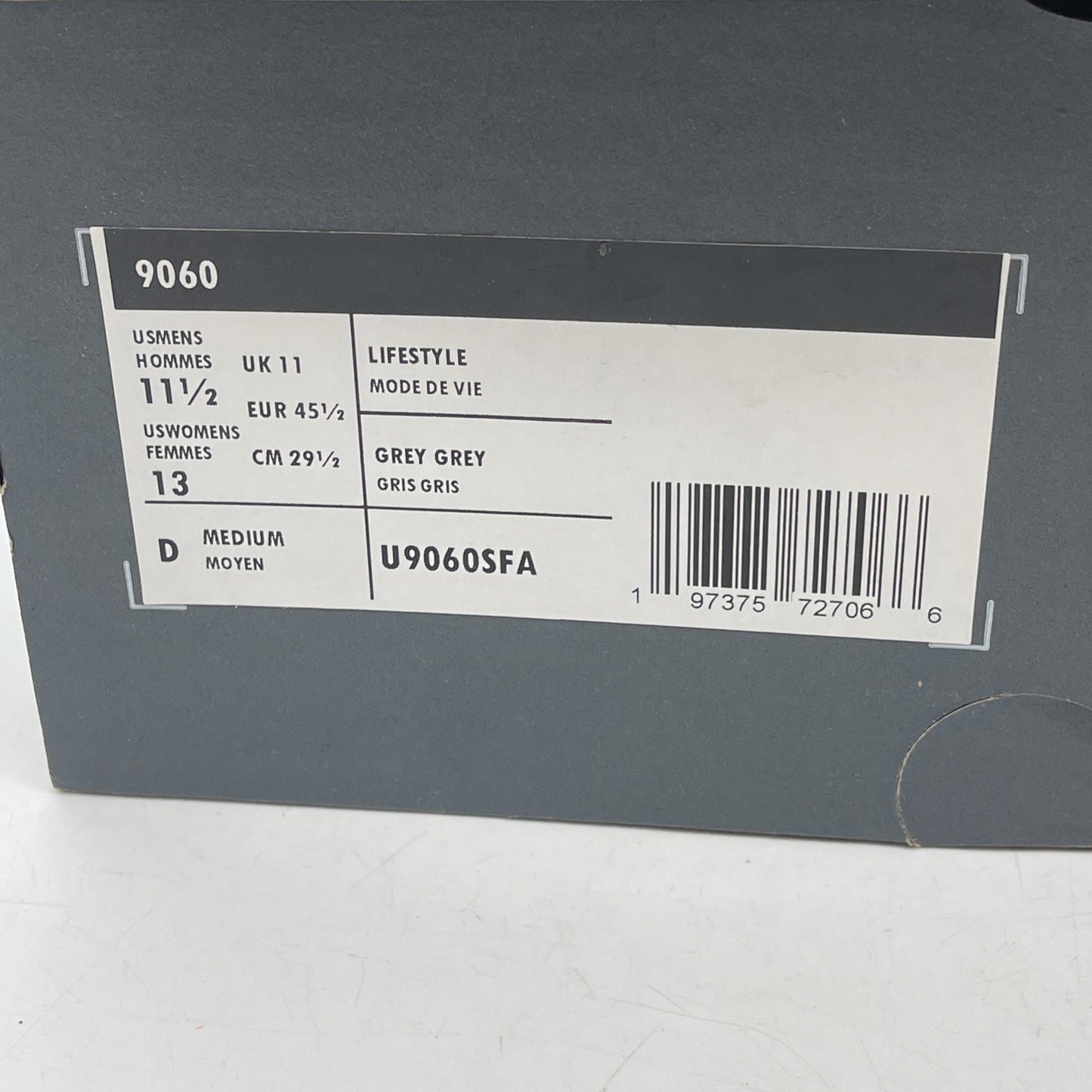 Size 11.5 - New Balance 9060 Shadow (U9060SFA)