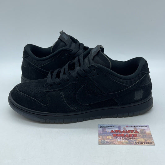 Size 8 - Nike Dunk Low x Undefeated Dunk Vs AF1 2021 Black Suede (DO9329-001)