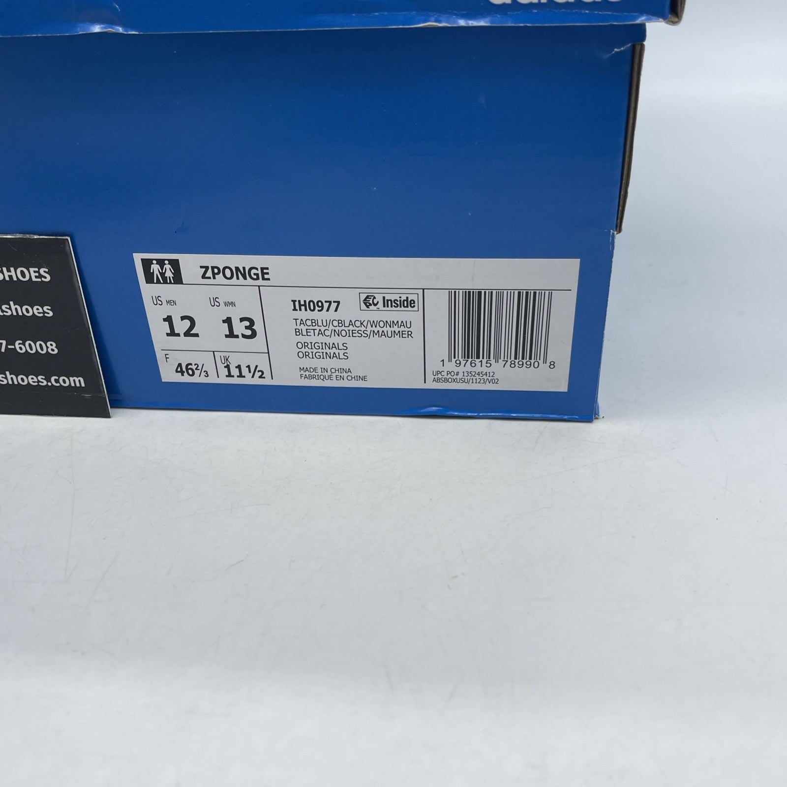 Size 12 - adidas Zponge Tactile Blue (IH0977)