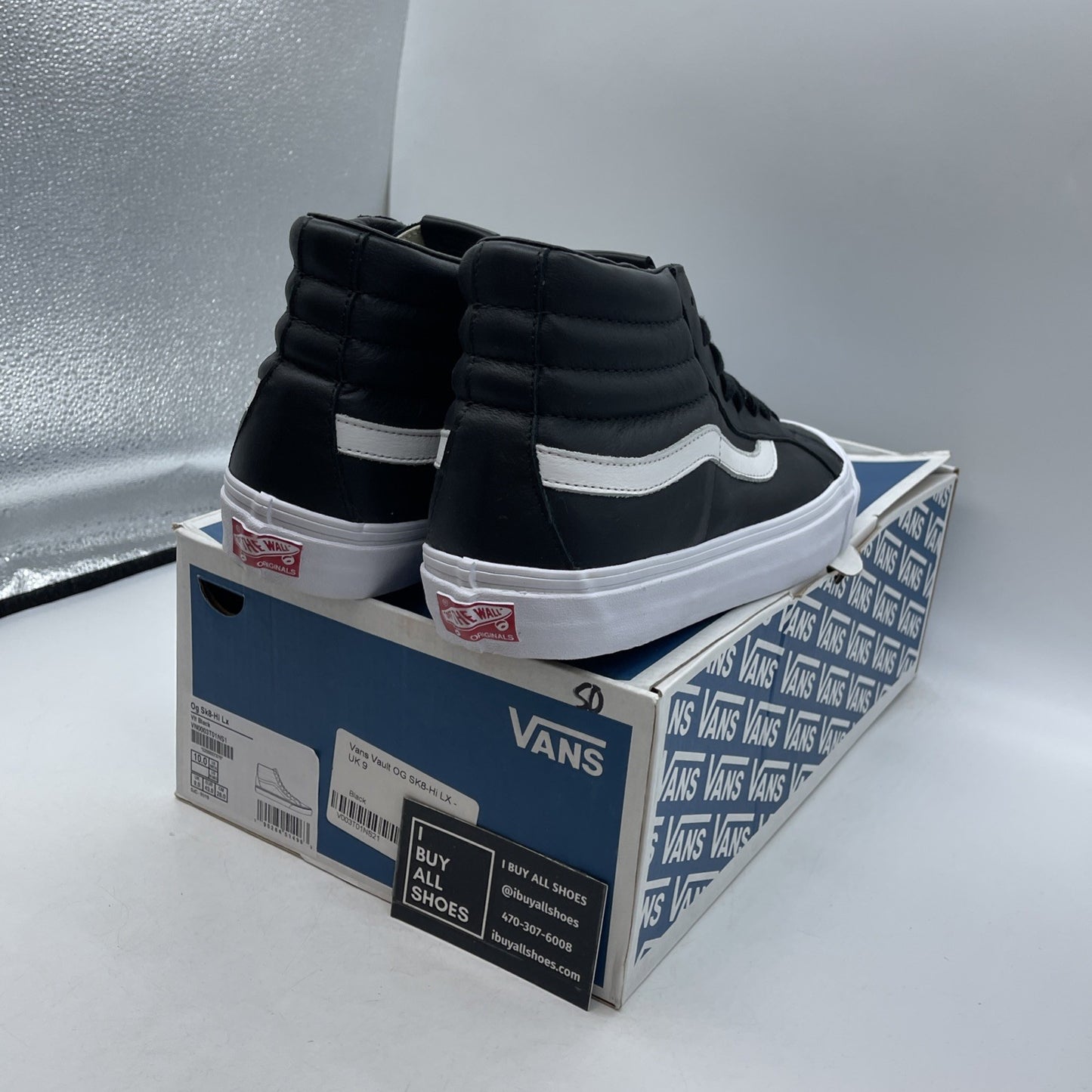 Size 10 - Vans Sk8-Hi Reissue VI VN0A4BVH9H9 Dream Leather Black