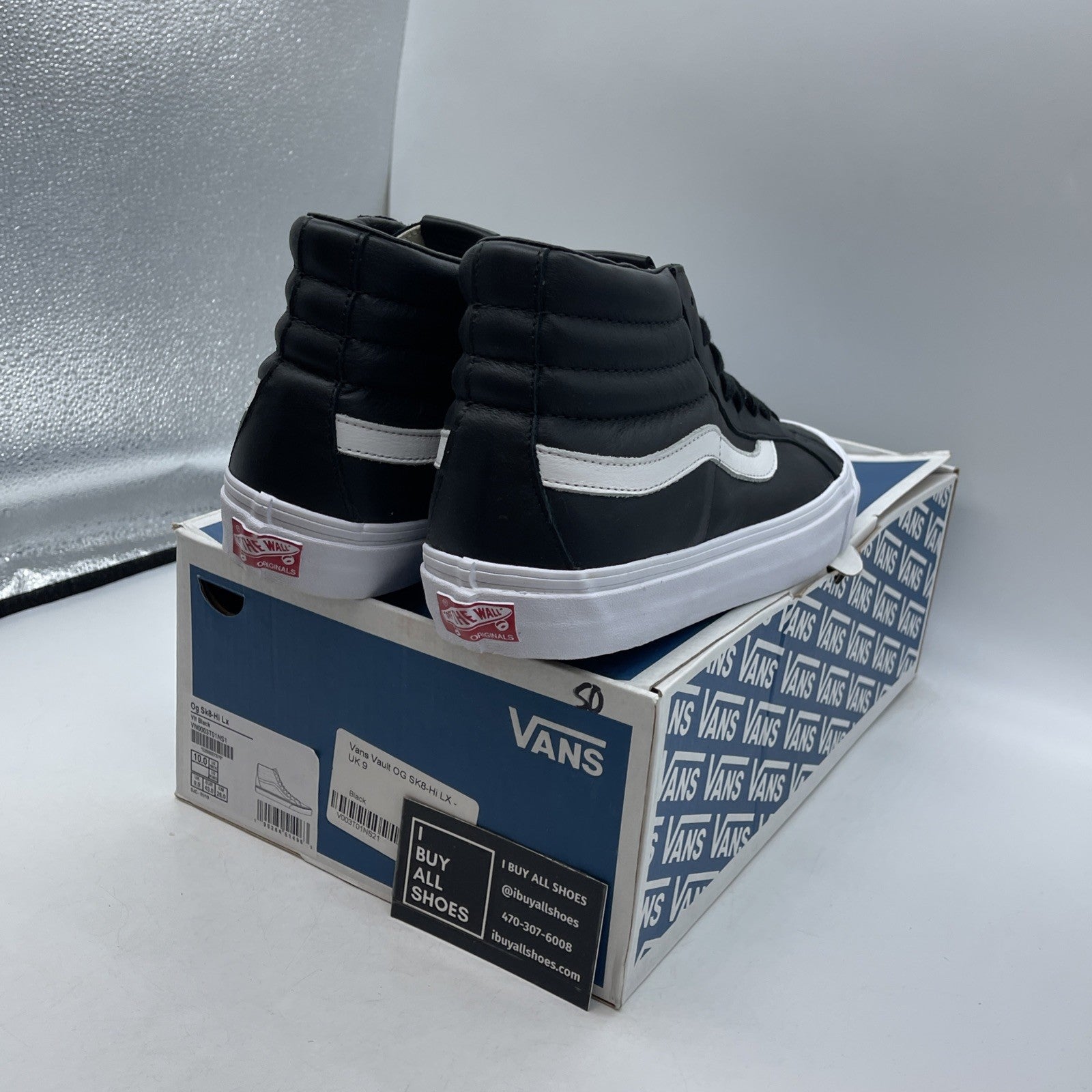 Size 10 - Vans Sk8-Hi Reissue VI VN0A4BVH9H9 Dream Leather Black