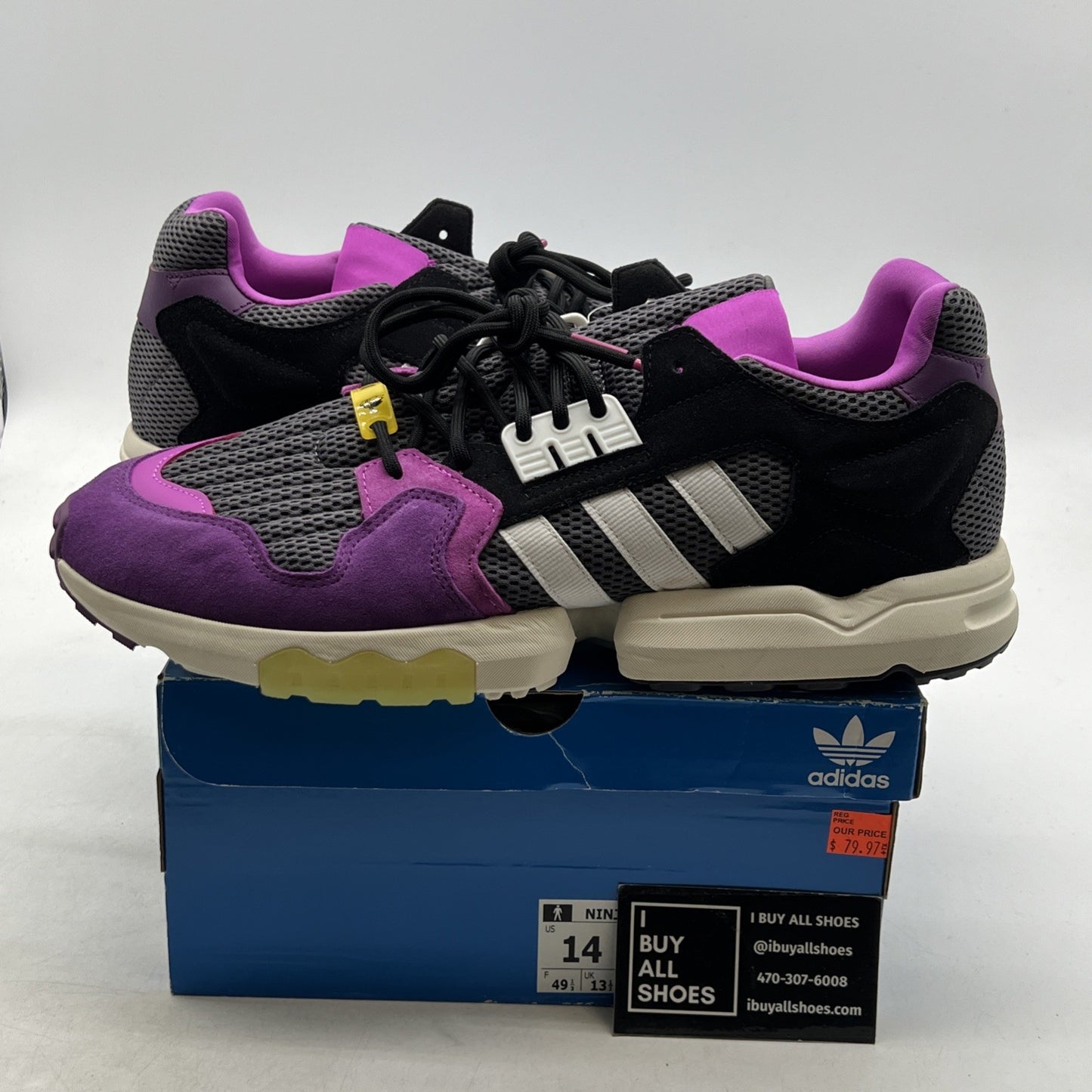 Size 14 - Adidas Ninja x ZX Torsion Time In - Glory Purple (FW9831)