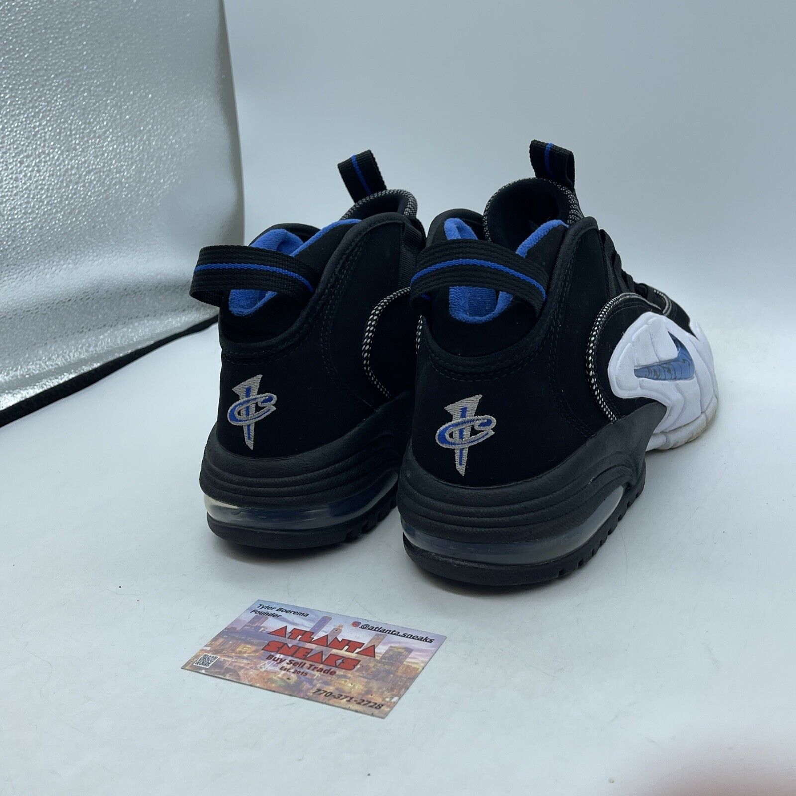 Size 10 - Nike Air Max Penny 1 Orlando Black White Suede (DN2487-001)