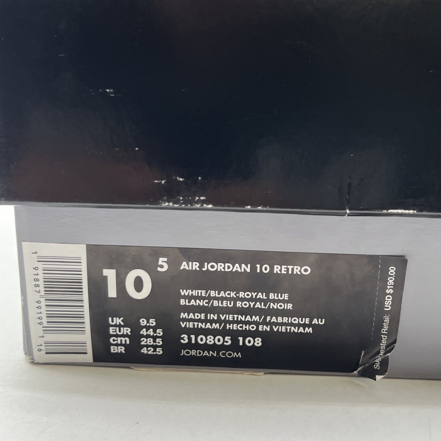 Size 10.5 - Air Jordan 10 Retro 2018 Orlando (310805-108)