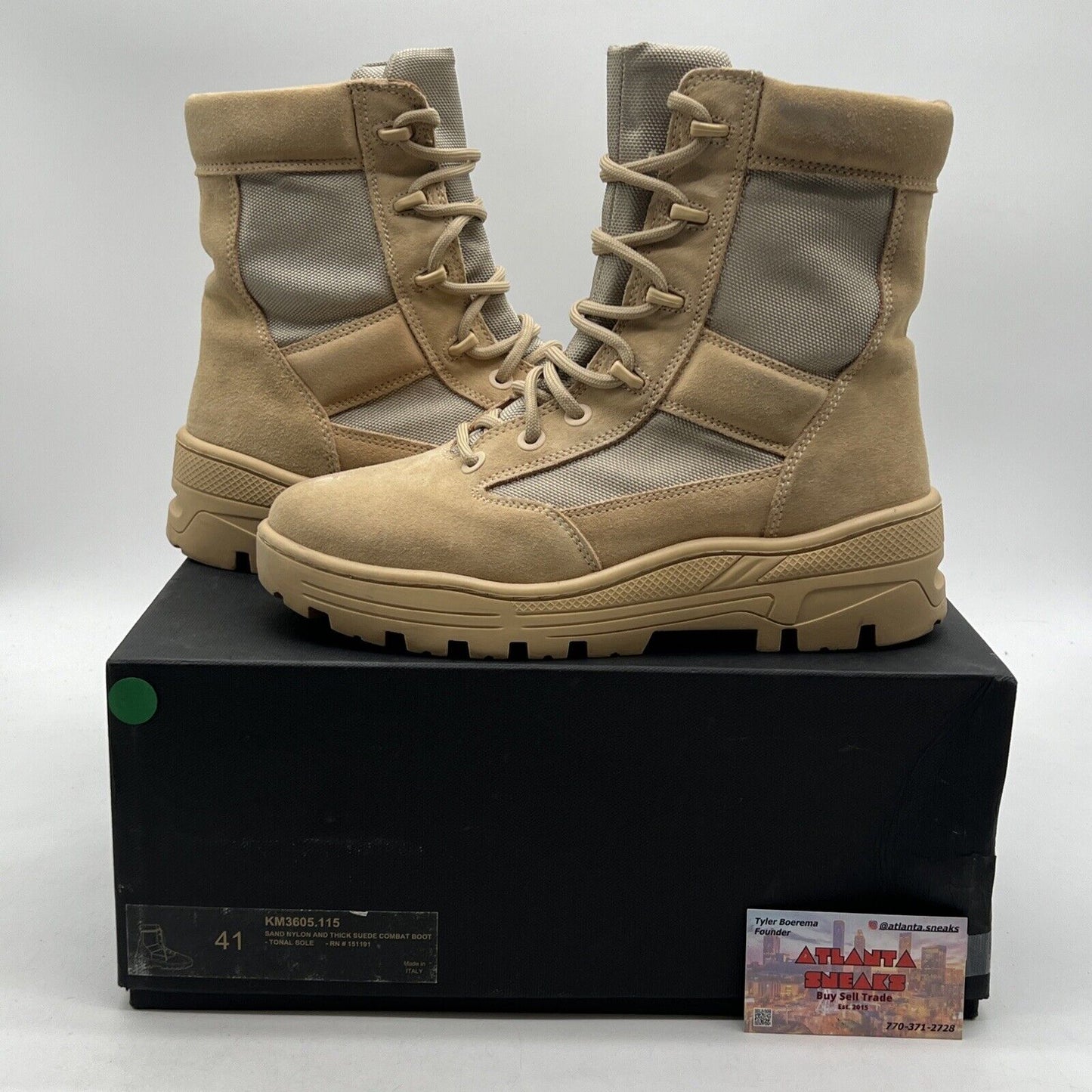 Size 8 - Yeezy Season 4 Sand Combat Boots (KM3605115)