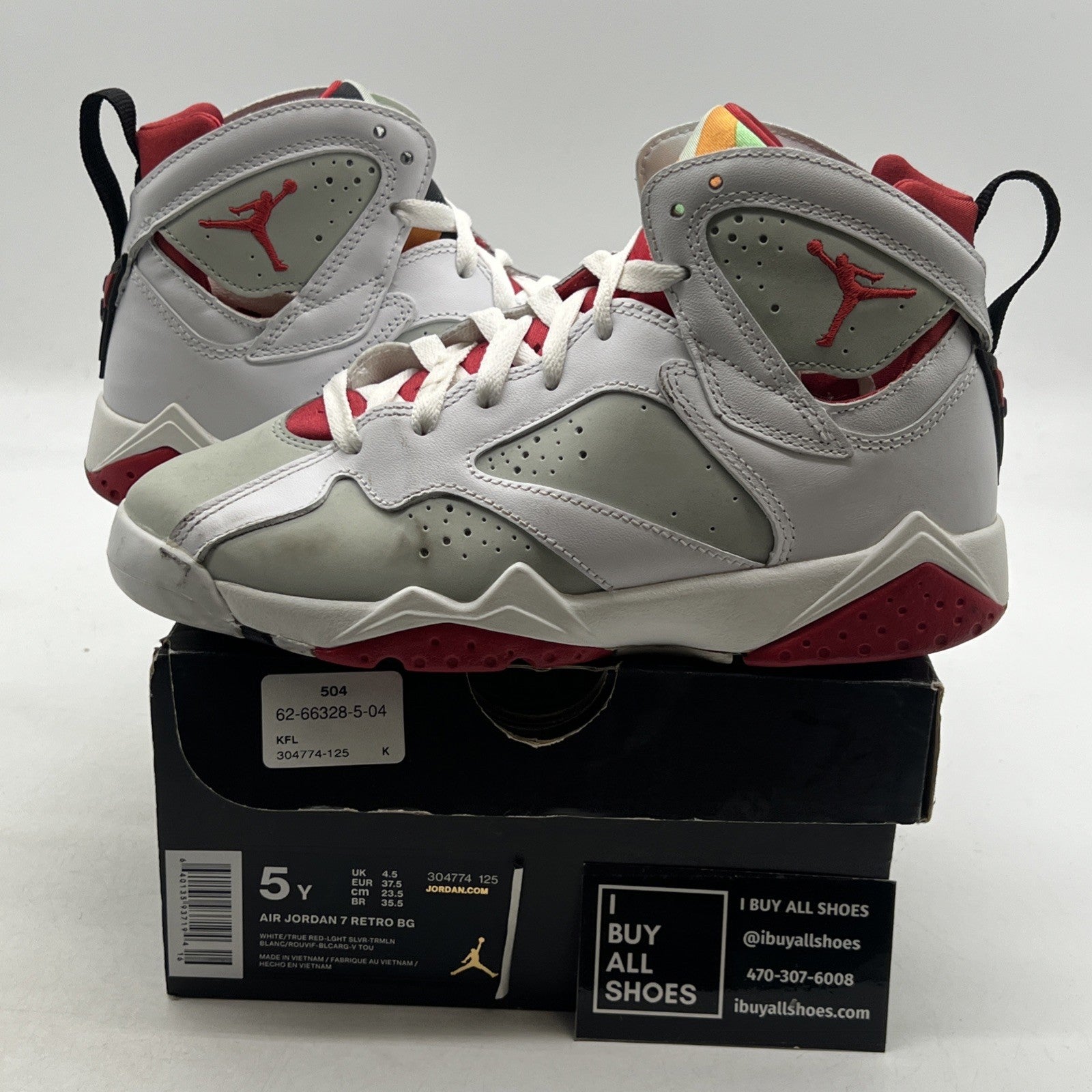 Size 5Y - Air Jordan 7 Retro High Hare (304774-125)