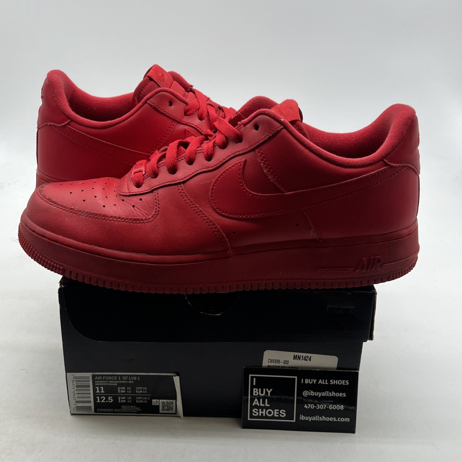 Size 11 - Nike Air Force 1 Low Triple Red (CW6999-600)