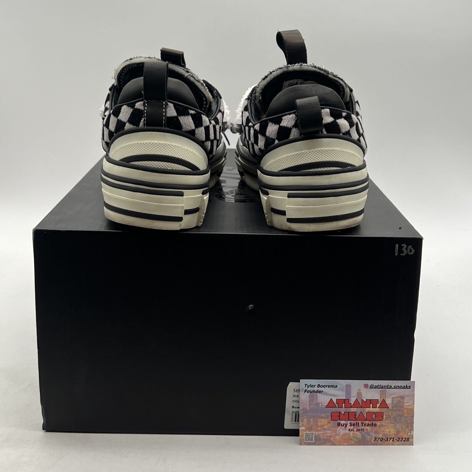 Size 9 - Sia-Collective Rerun Low | Color: Black & White Checkered |