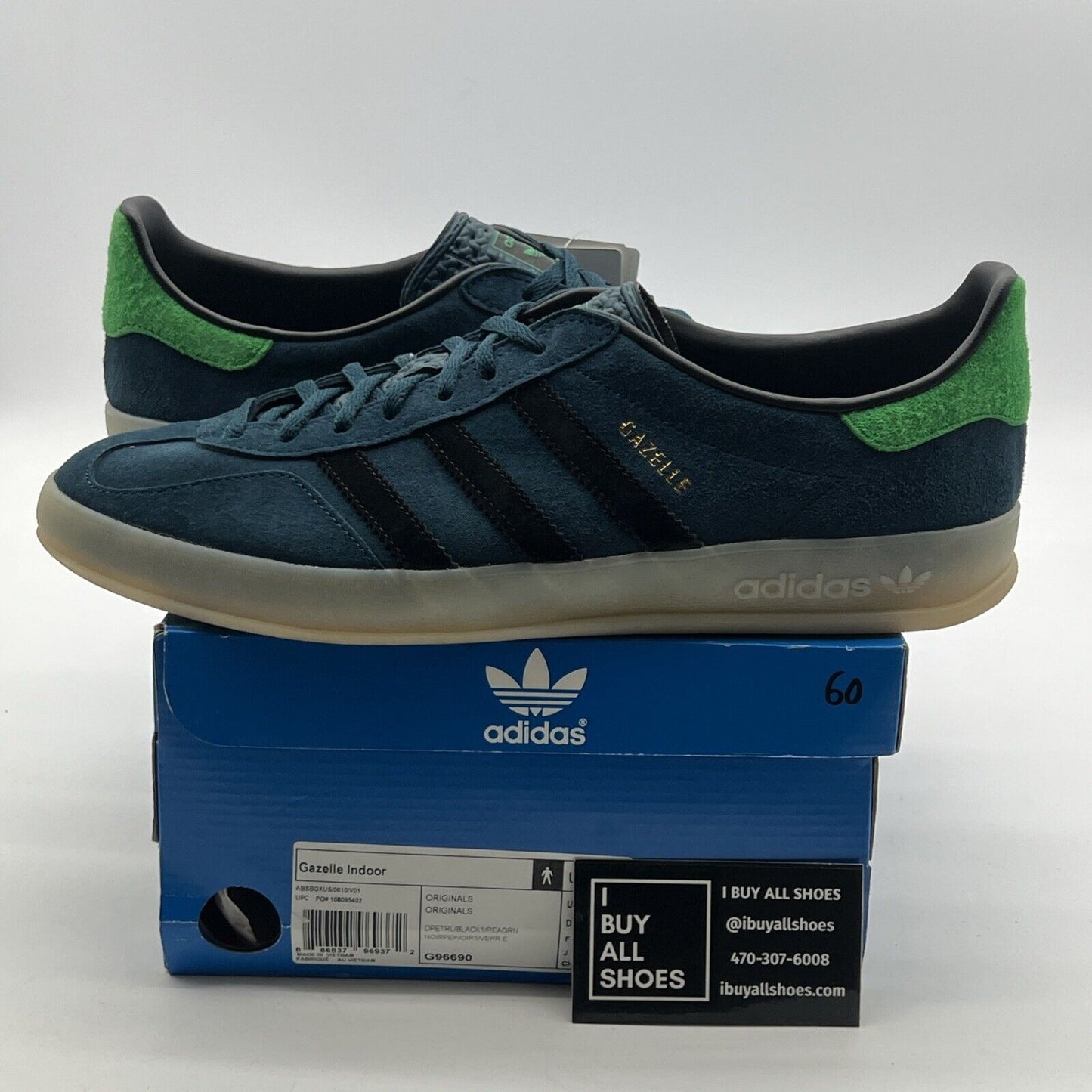 Size 11.5 - adidas Gazelle Indoor Blue (G99690)