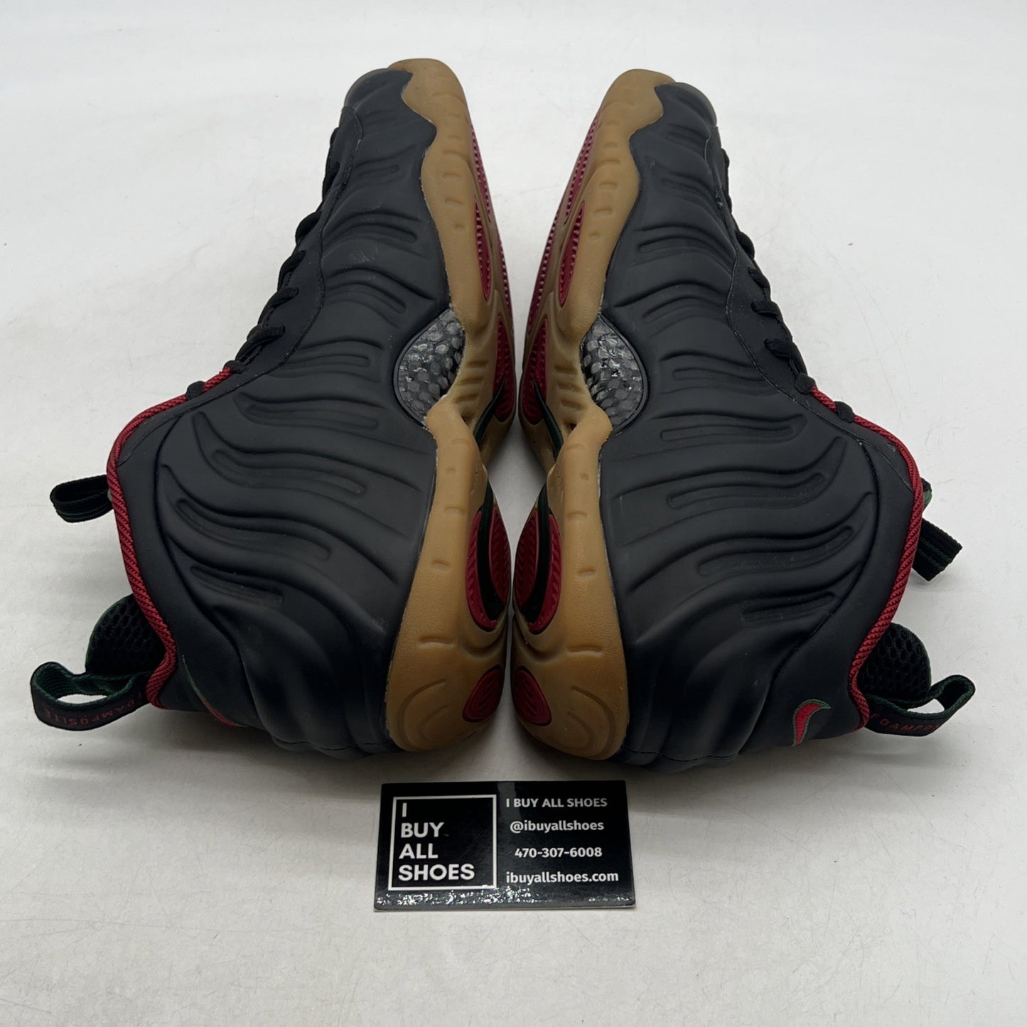 Size 11.5 - Nike Foamposite Pro Gucci - Black (624041-004)