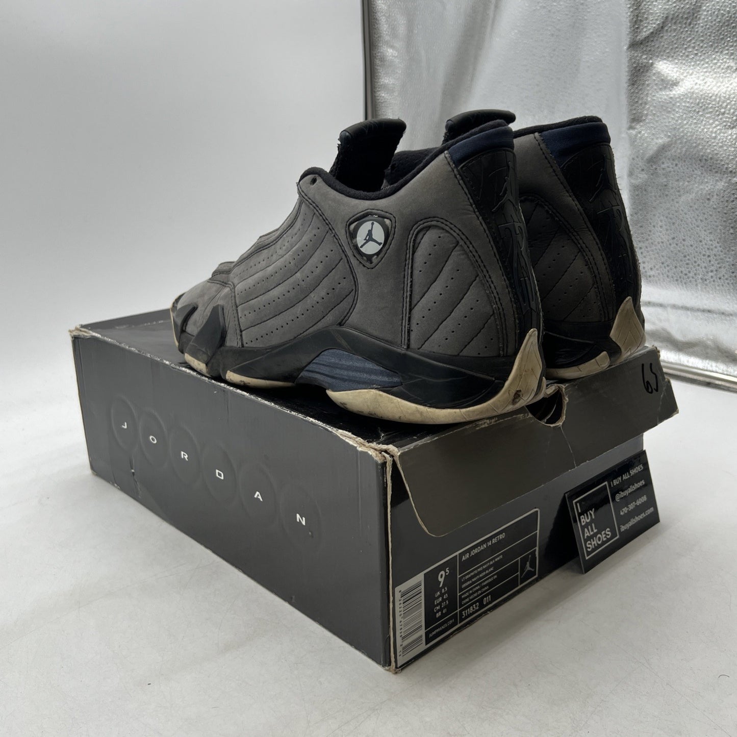 Size 9.5 - Air Jordan 14 Retro Graphite Navy (311832-011)