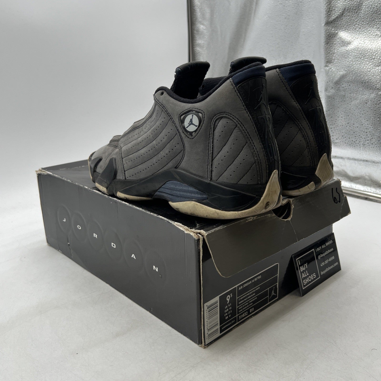 Size 9.5 - Air Jordan 14 Retro Graphite Navy (311832-011)
