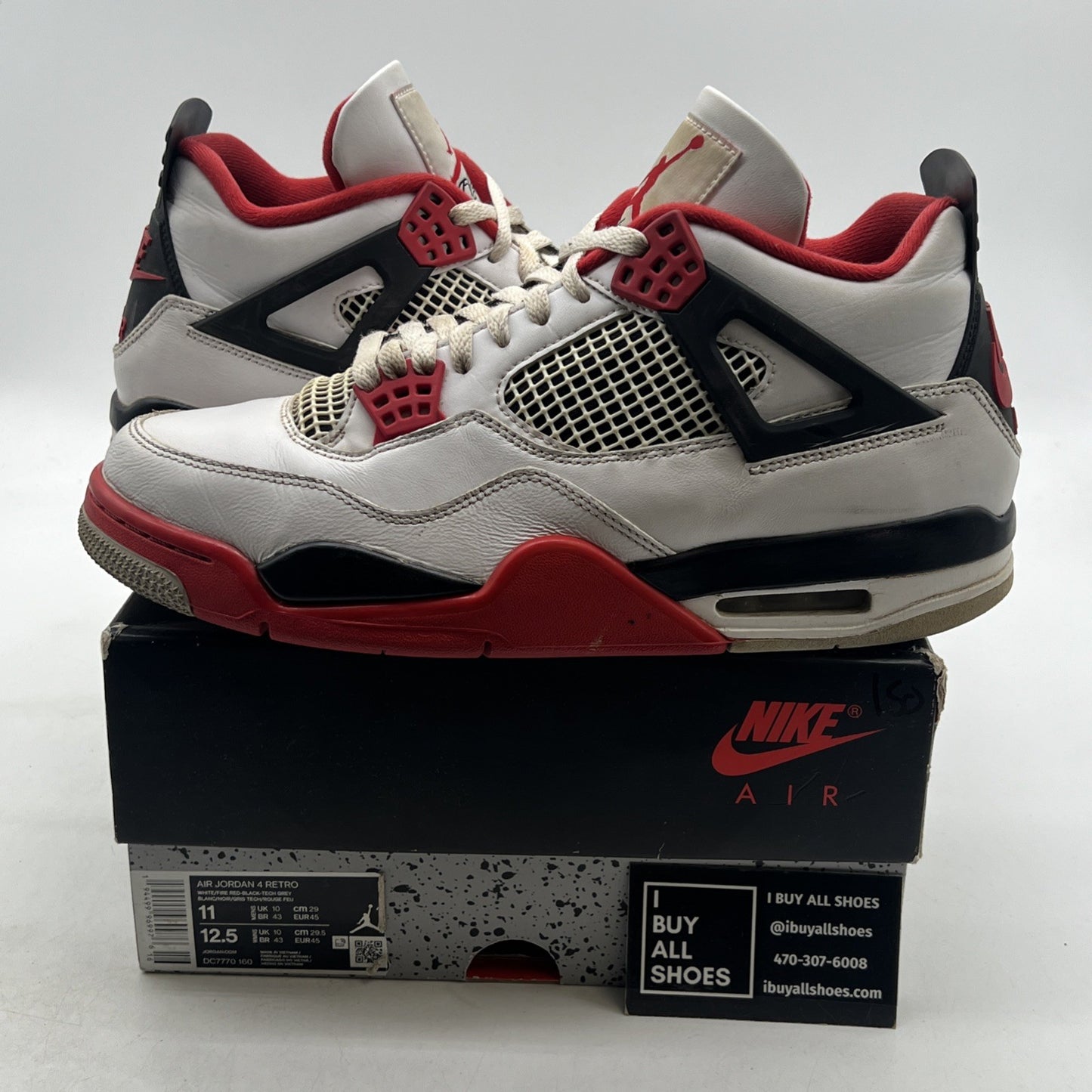 Size 11 - Air Jordan 4 Retro OG Mid Fire Red (DC7770-160)