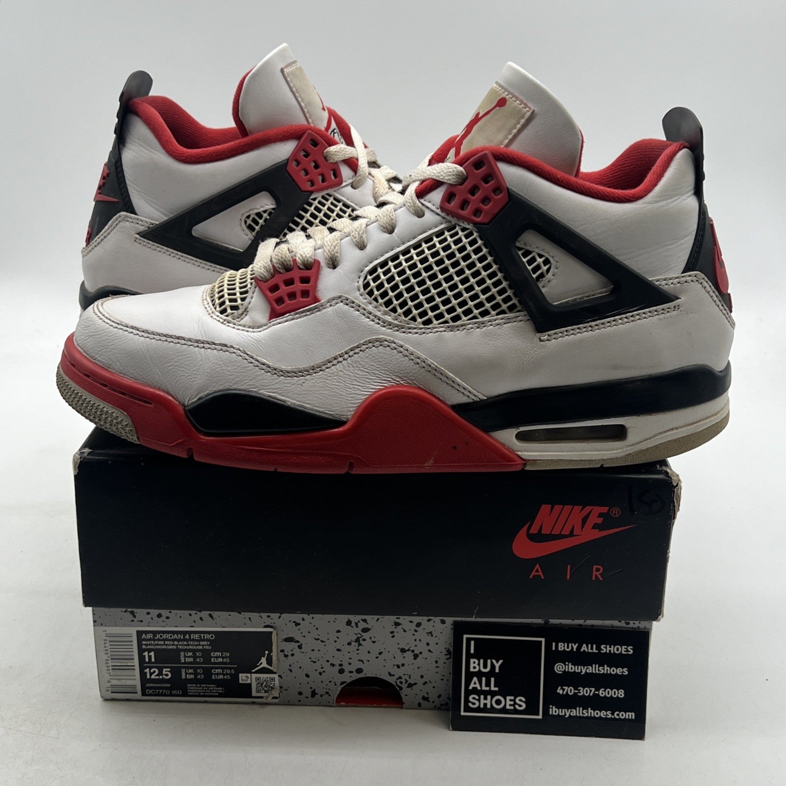 Size 11 - Air Jordan 4 Retro OG Mid Fire Red (DC7770-160)