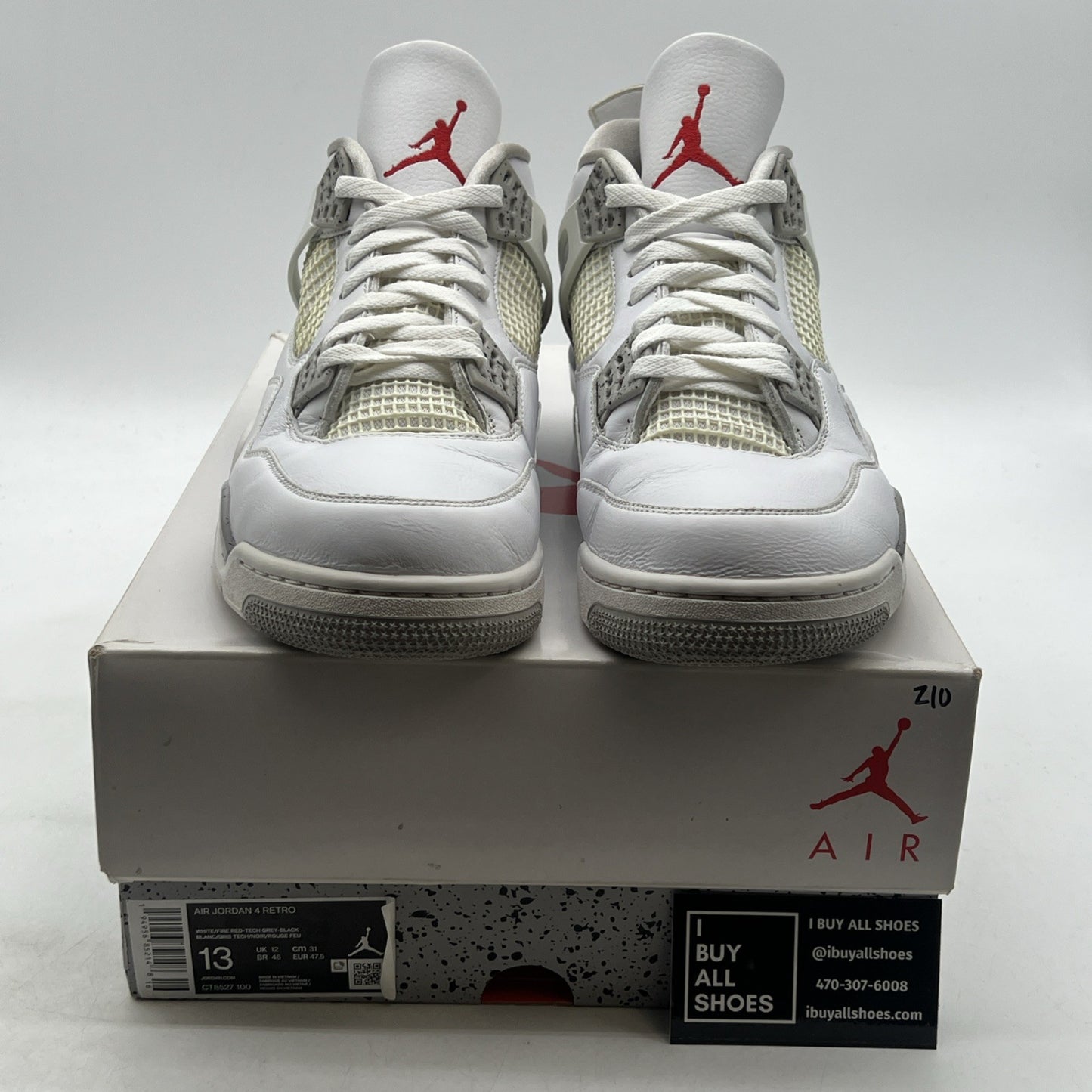 Size 13 - Air Jordan 4 Retro Mid White Oreo (CT8527-100)