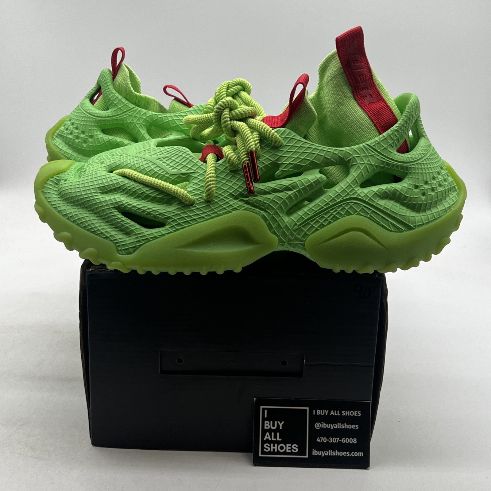 Size 11 - SIA Collective Mens Vulture Foam Sneakers Grinch Green