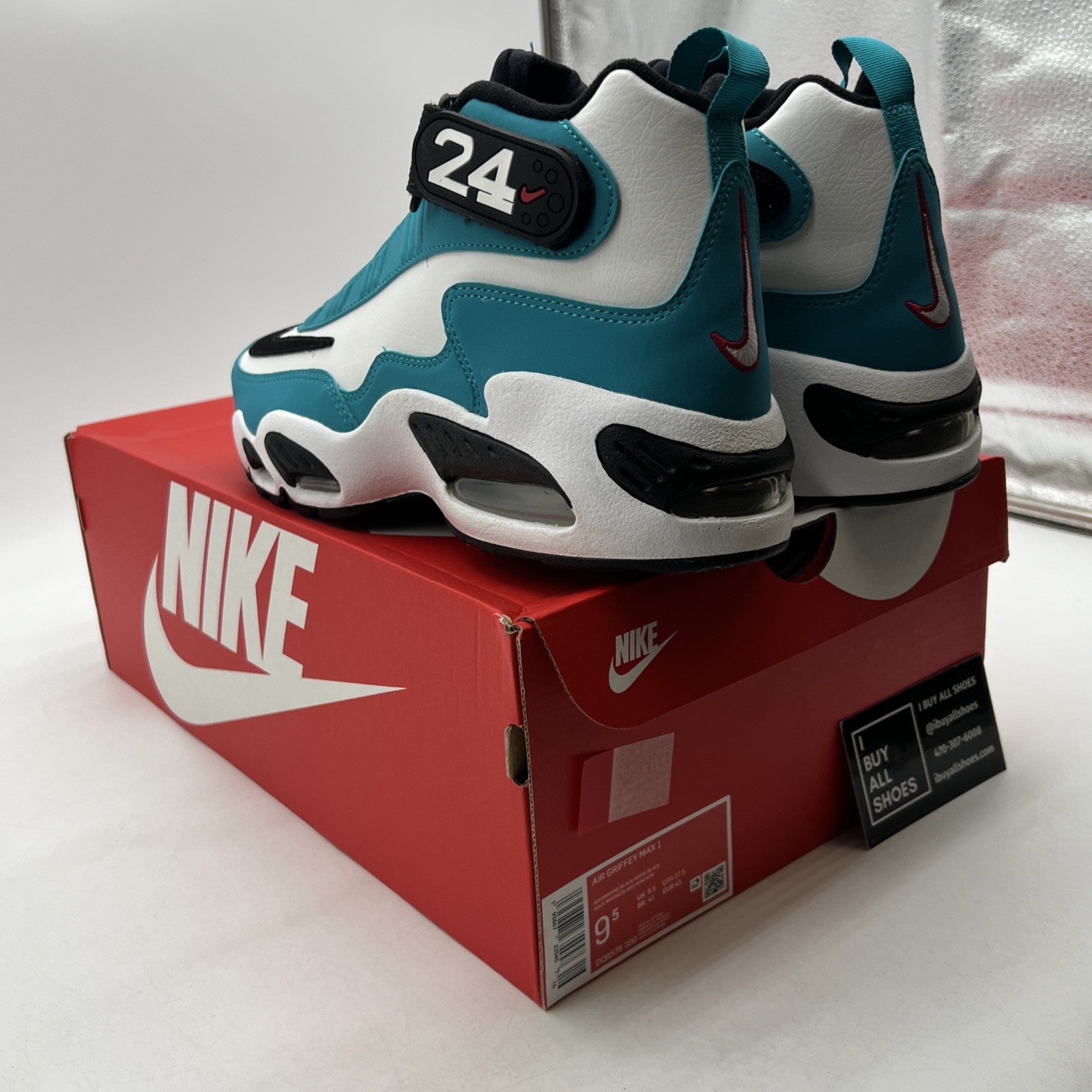 Size 9.5 - Nike Air Griffey Max 1 Aquamarine (DQ8578-300)