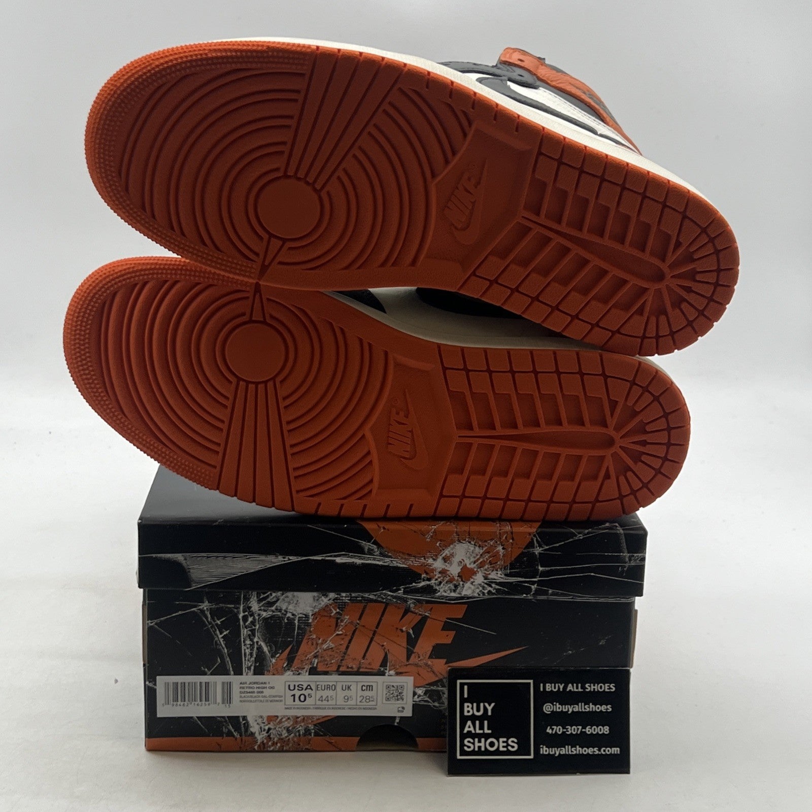 Size 10.5 - Air Jordan 1 Retro OG 2025 High Shattered Backboard (DZ5485-008)