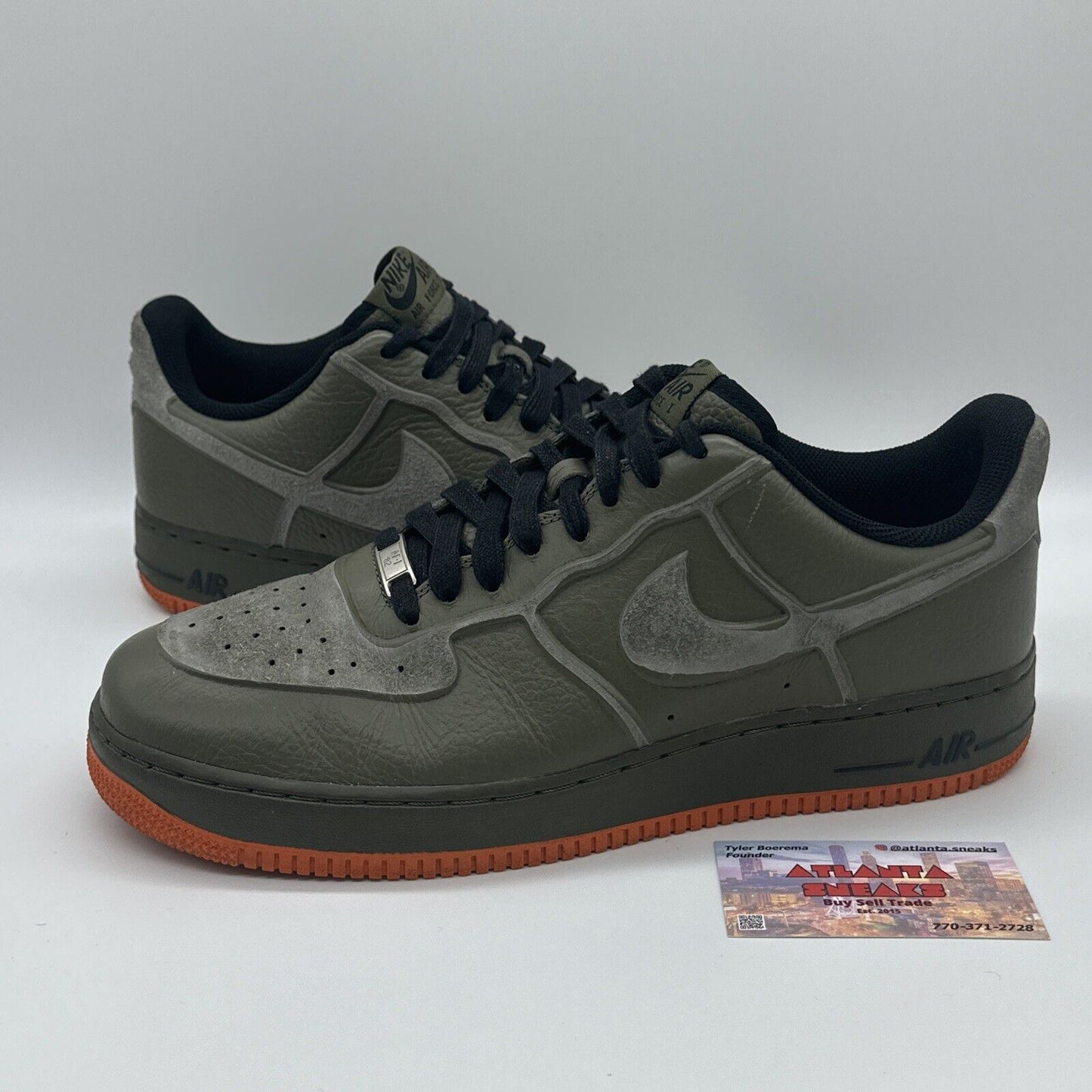 Nike Air Force 1 Size 12 Low Skive Tech VT Green 2012 | 537335-200 |