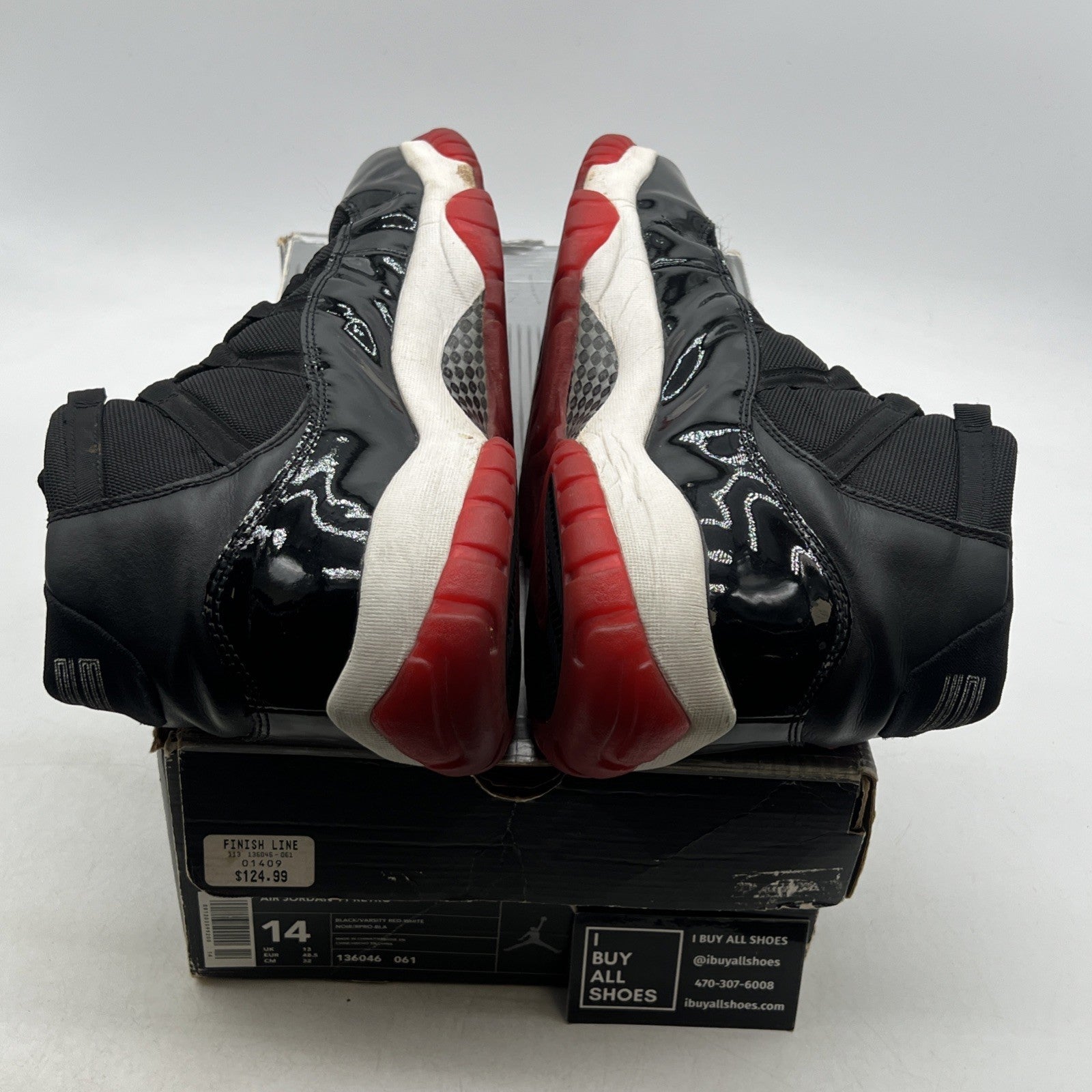 Size 14 - Air Jordan 11 Retro 2001 Bred (136046-061)