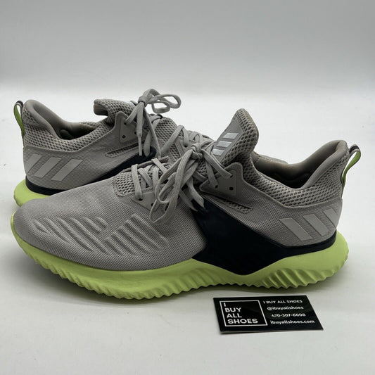 Size 13 - adidas Alphabounce Beyond Grey Hi-Res Yellow (BD7096)