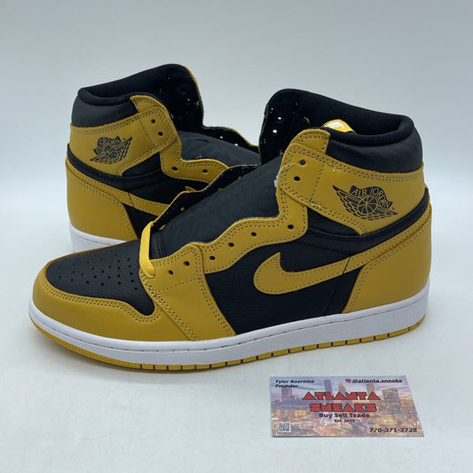 Size 10 - Jordan 1 Retro OG High Pollen Yellow Black White (555088-701)