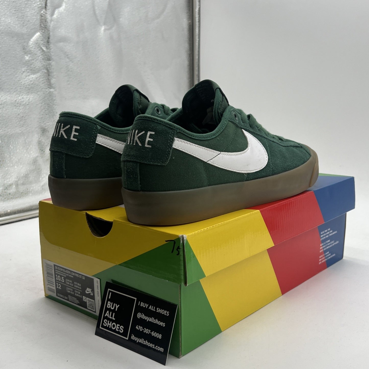 Size 10.5 - Nike Blazer GT SB Low Green Gum (DC0603-300)