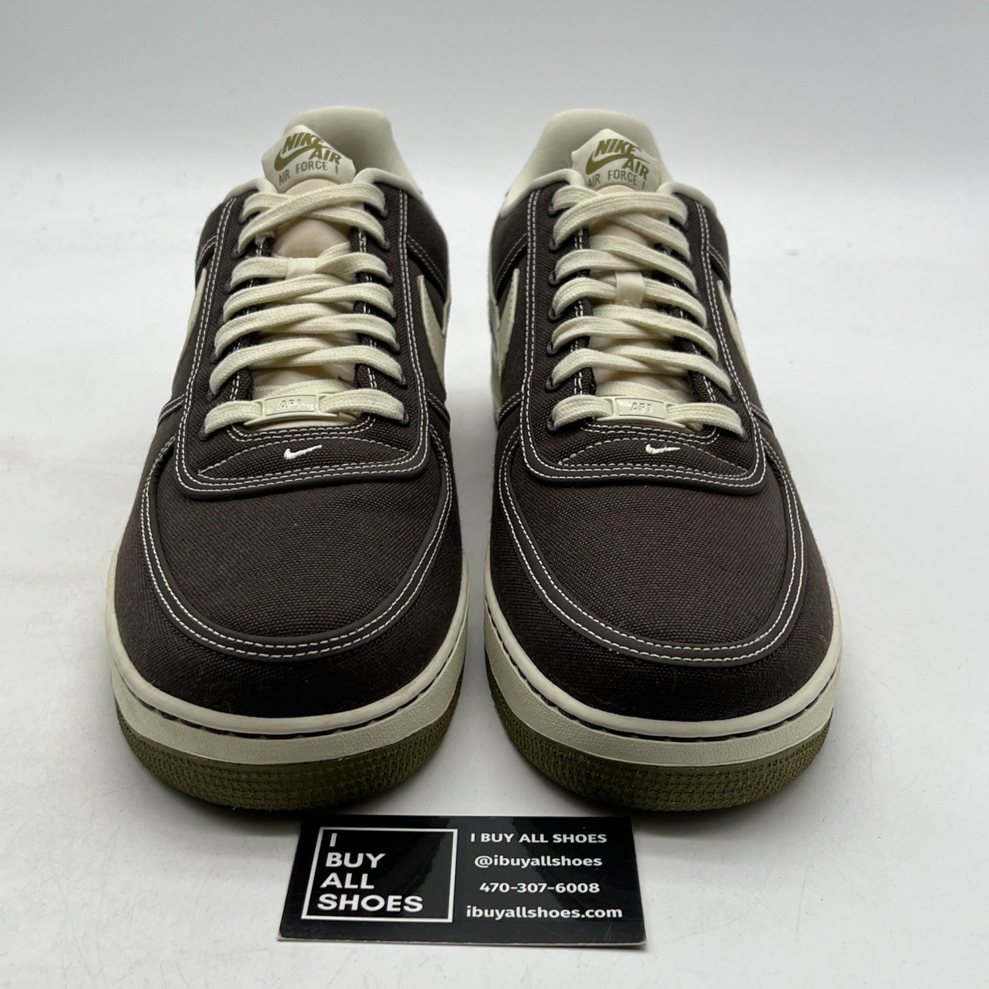 Size 14 - Nike Air Force 1 '07 Premium Low Baroque Brown (CI349-201)
