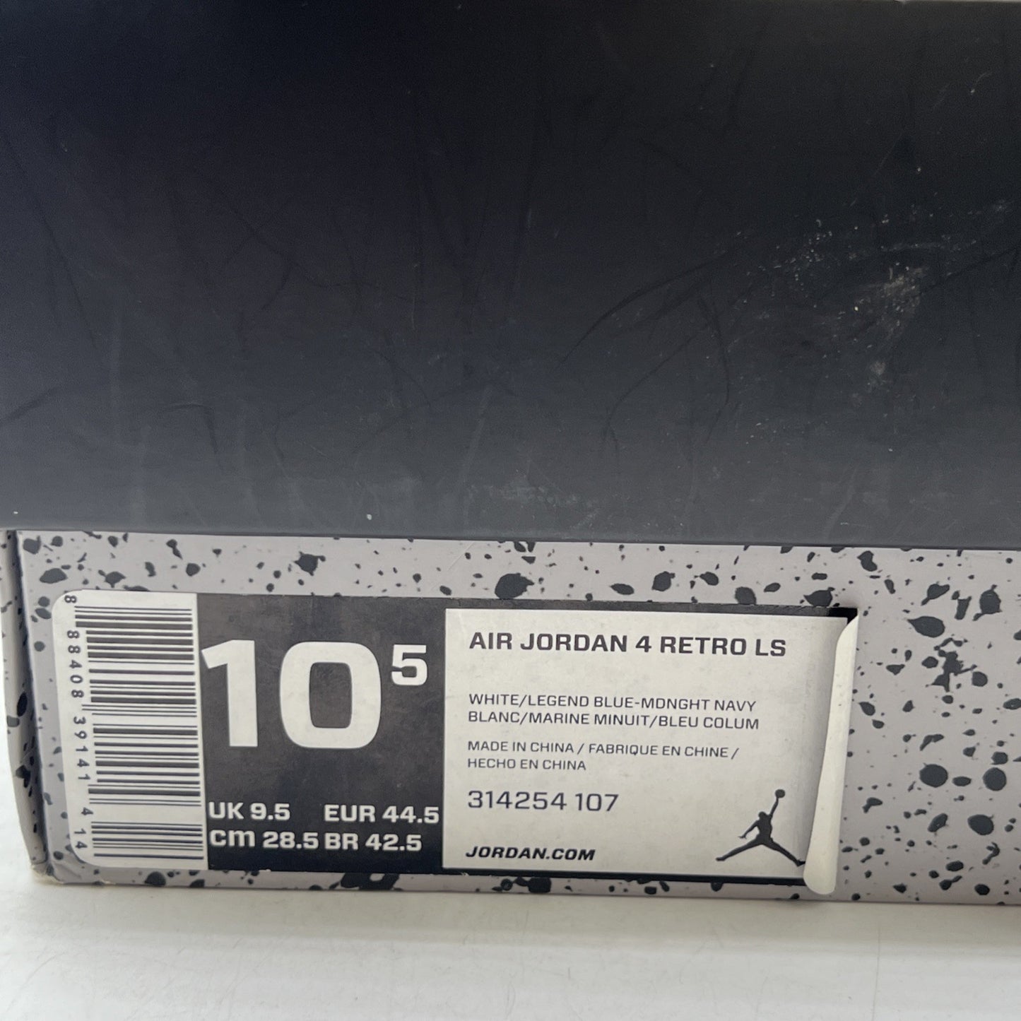 Size 10.5 - Air Jordan 4 Retro LS Columbia (314254-107)