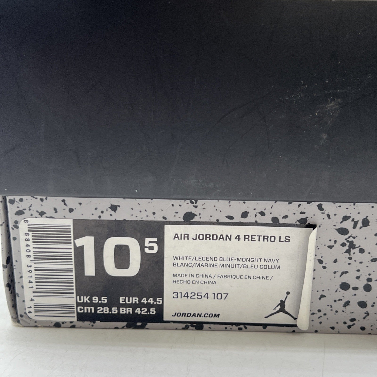 Size 10.5 - Air Jordan 4 Retro LS Columbia (314254-107)